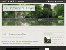 Tablet Screenshot of domainedufeyel.fr